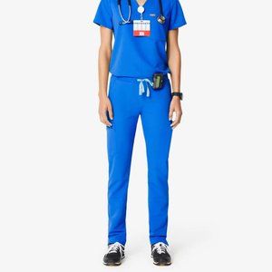 Figs - Yola Skinny Scrub Pants in Royal Blue